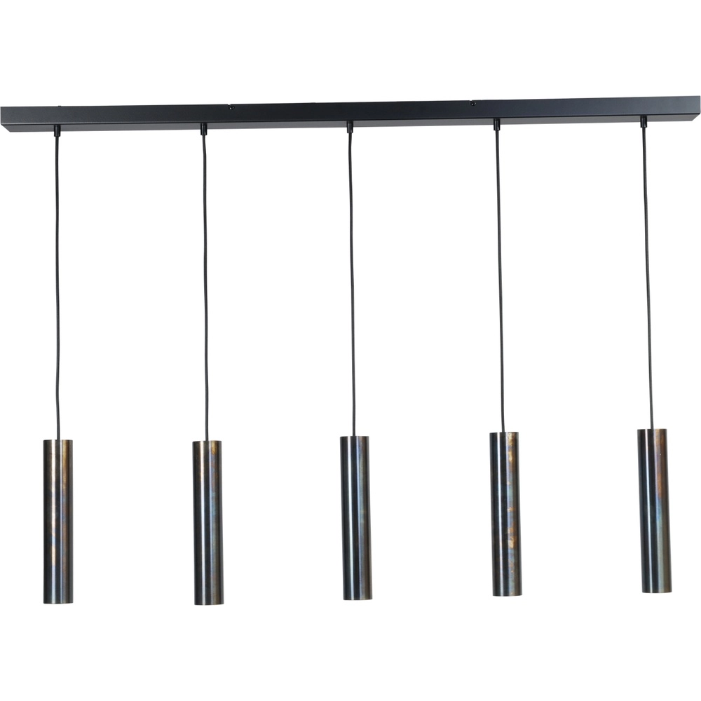 Lampe pendante de salle à manger Run 5 pendentifs à huile tachetée