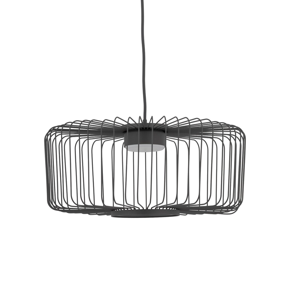 Lampe cage Kenai Gris ombre Ø 38cm Lyora 5903139122283