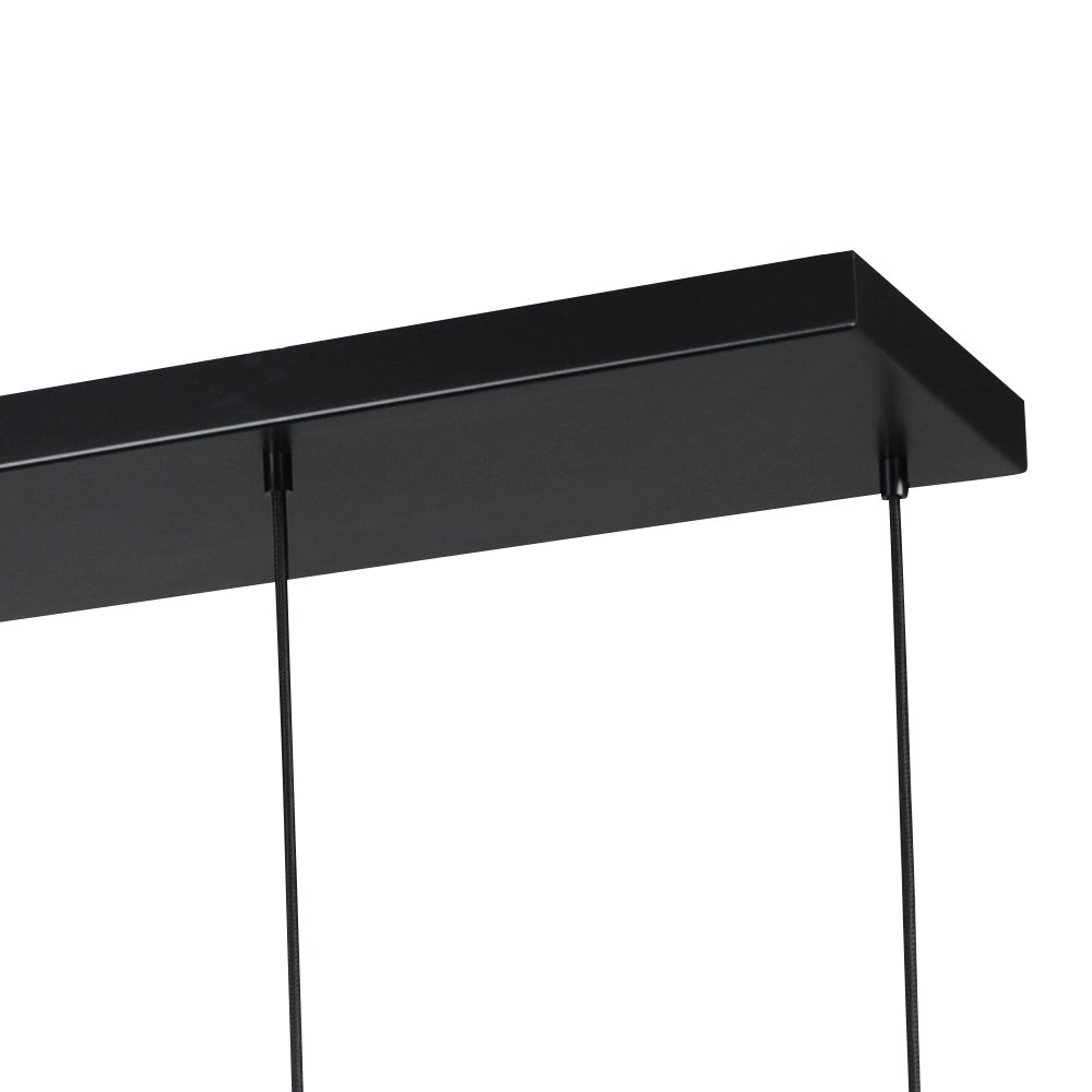 Lampe suspendue noire pour salle à manger Bounty Verre cylindrique à 6 lumières Masterlight 8718121247922