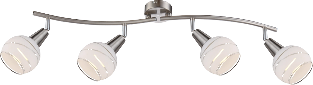 Lampe de plafond Elliott Nickel 4-léger Globo 9007371255320