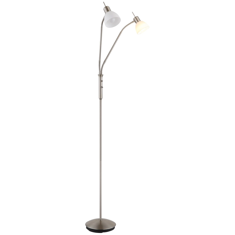 Lampe de lecture à 2 lumières Malte nickel Globo 9007371447541