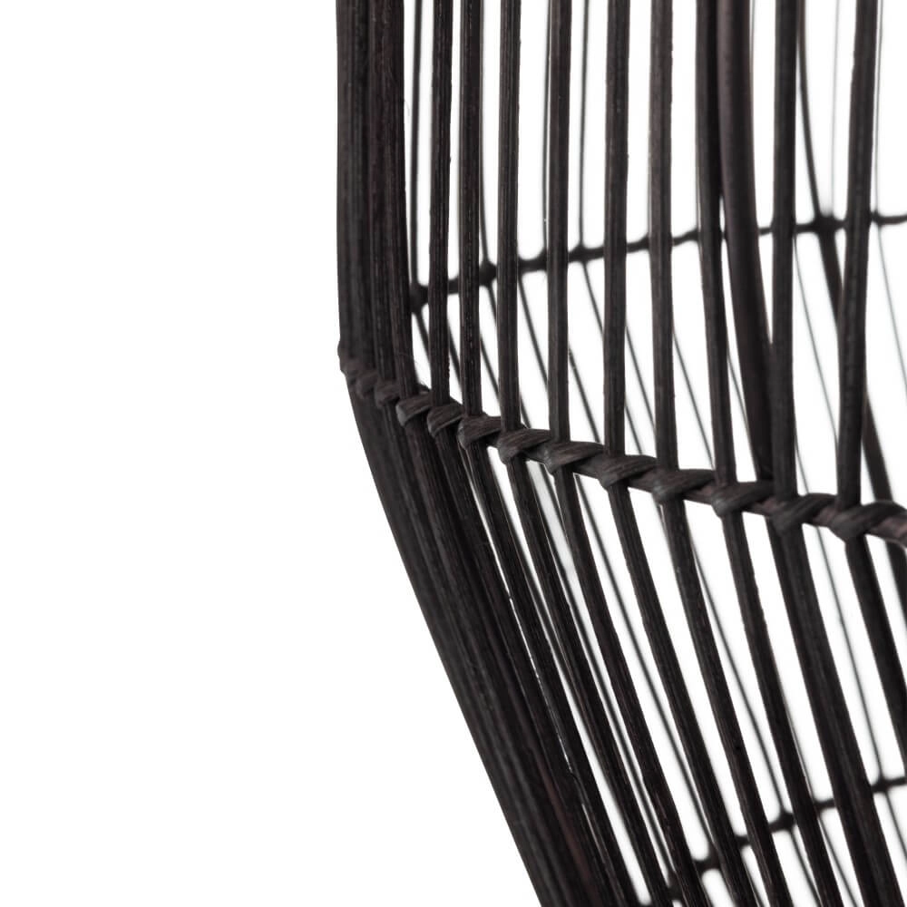 Suspension en rotin Haiti M Ø 50cm noir Lyora 5903139111676