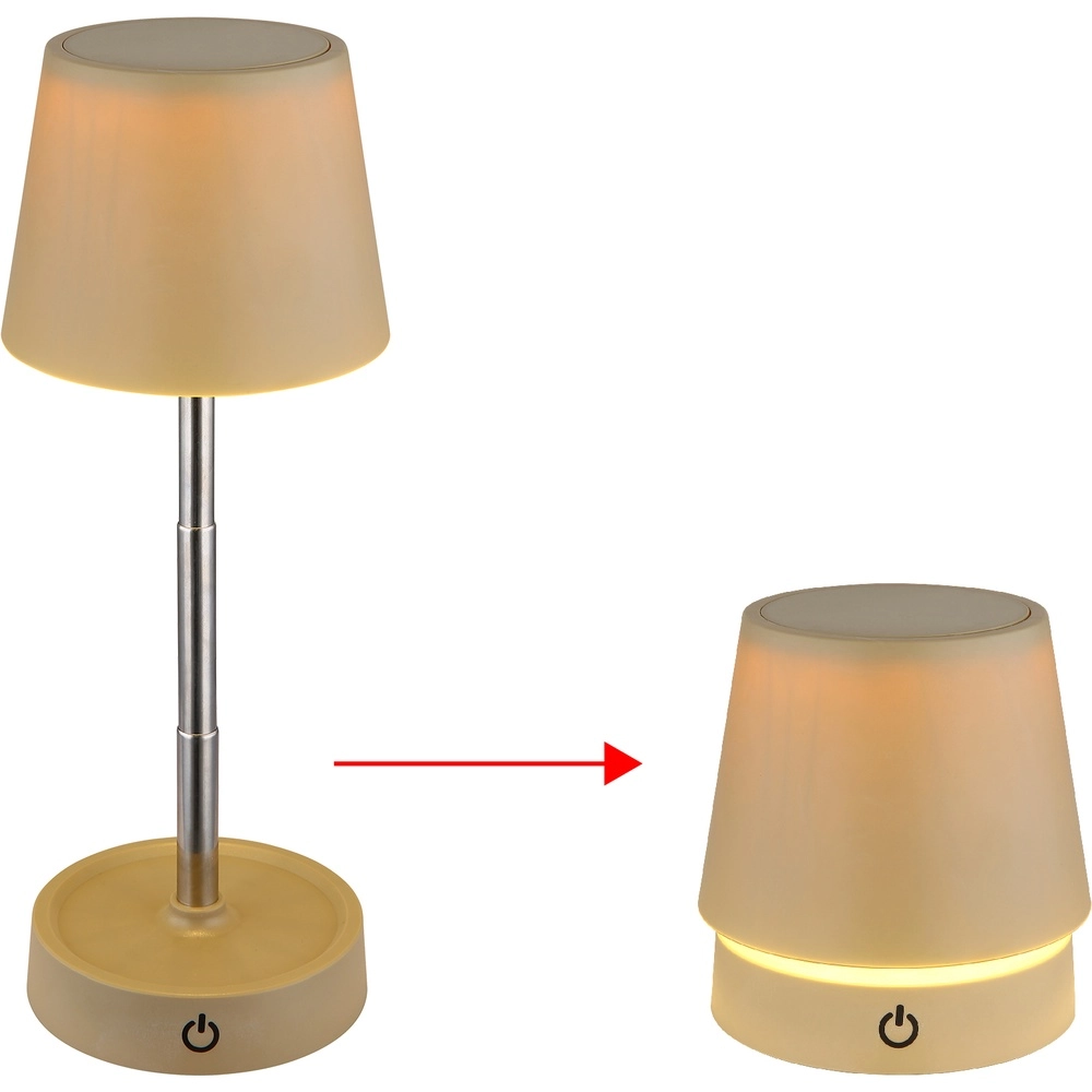 Lampe de table moderne Carlos Brun sable rechargeable Globo 9007371453061