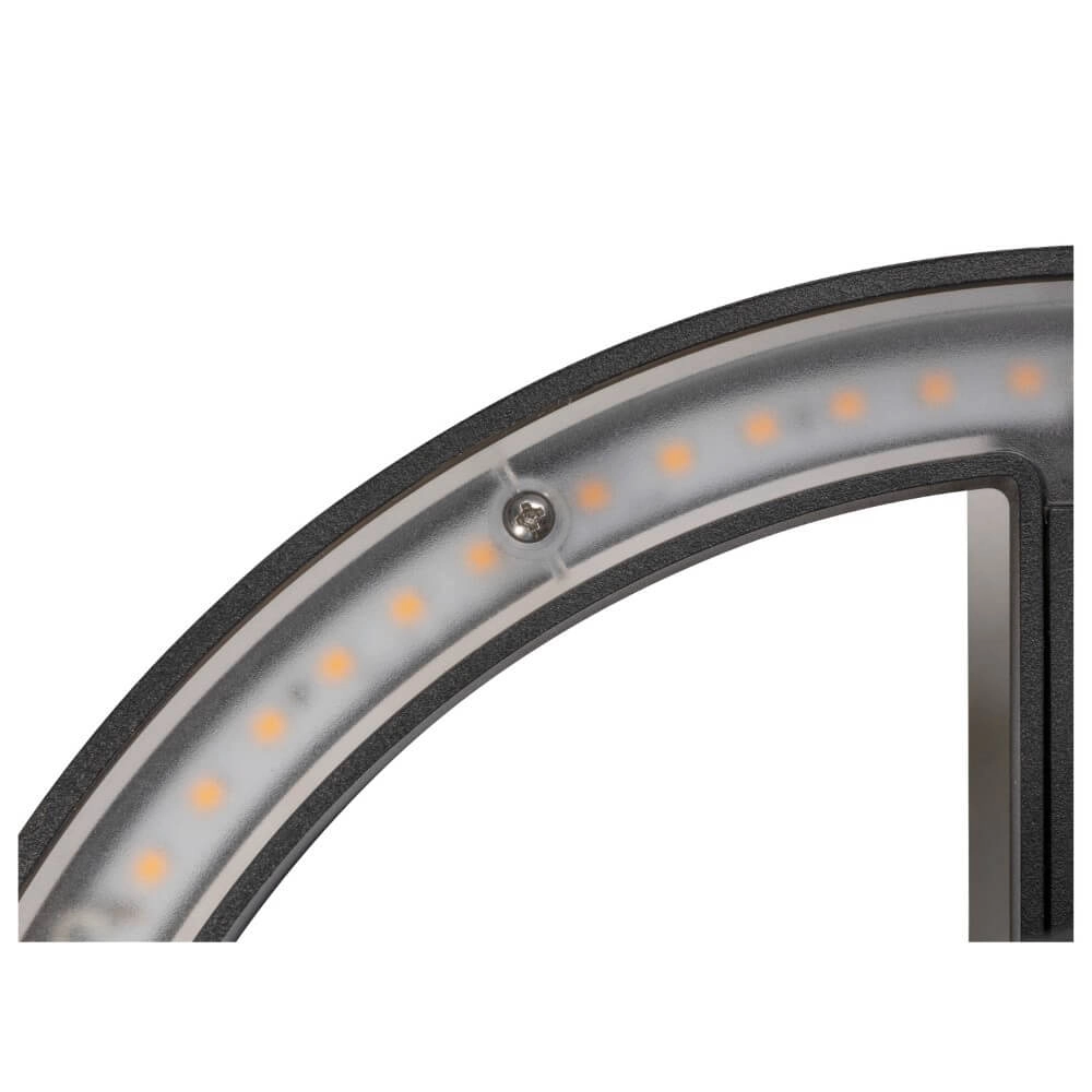 Lampe d'extérieur élégante Q-Ring avec capteur - noir SLV 4024163290746