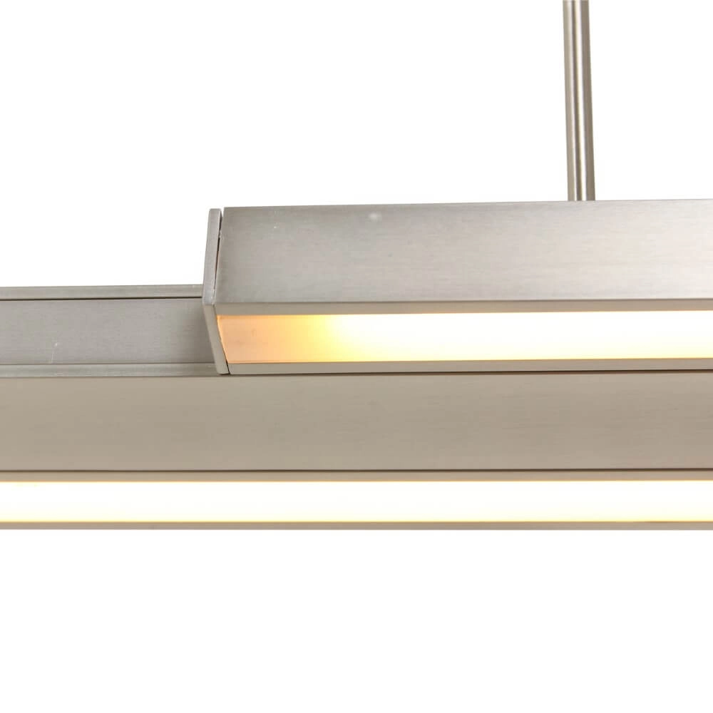 Lampe à suspension LED Zelena Motion réglable 80cm métal gris Steinhauer 8712746122763