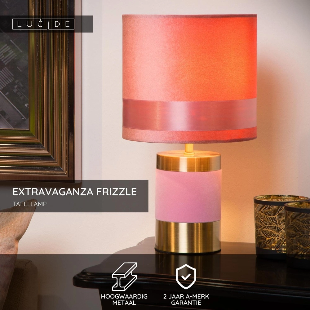 Lampe de table de conception Extravaganza Frizzle rose Lucide 5411212105288