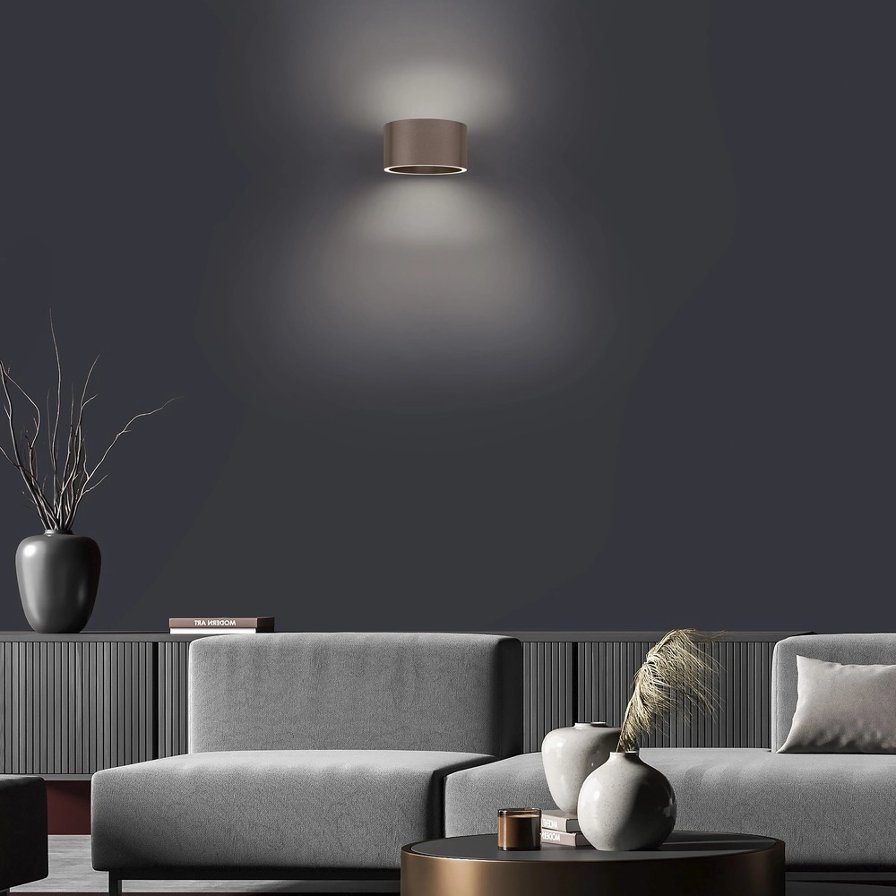 Lampe murale rechargeable Pure Akku Clipse Brossé brun foncé Paul Neuhaus 4012248393017