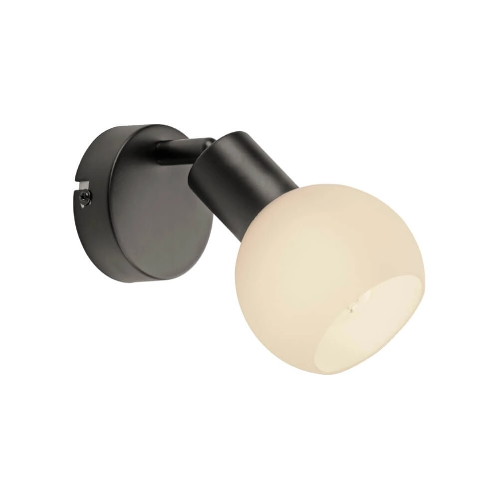 Applique noire Loki 1 lumière Just Light 4043689000752