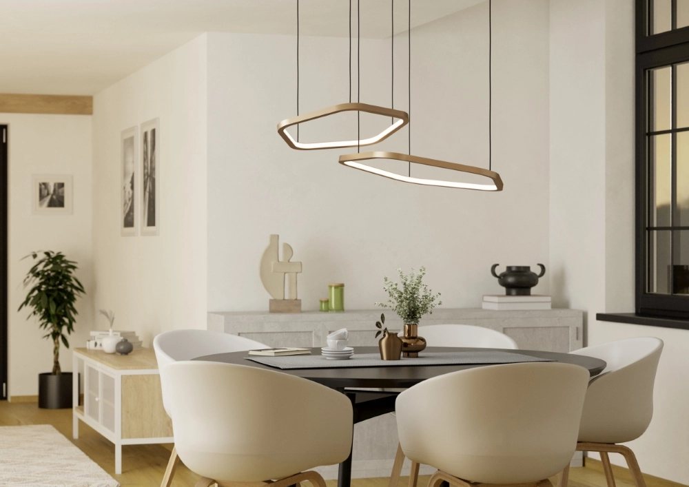 Unique pendant lamp Estrella black with brown Stars of Light 9008606357741