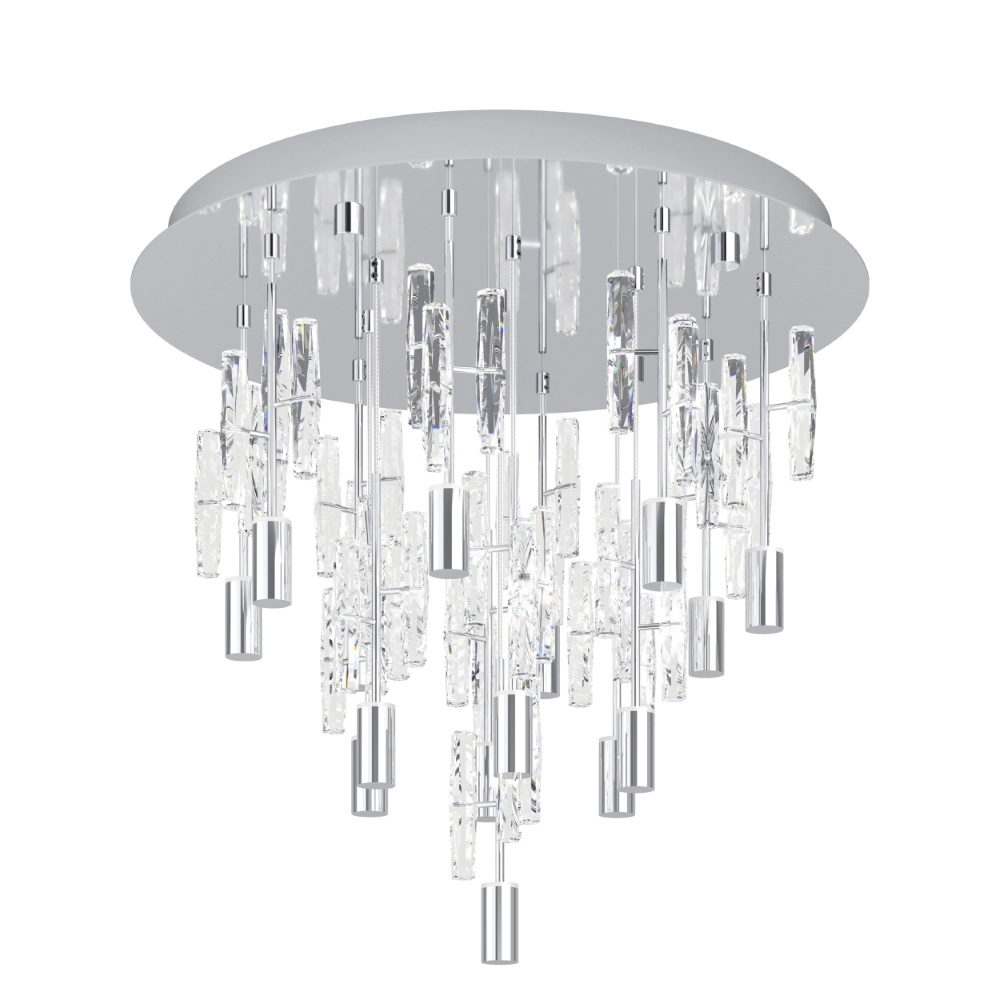 Unique ceiling lamp Orihuela chrome 3-step CCT