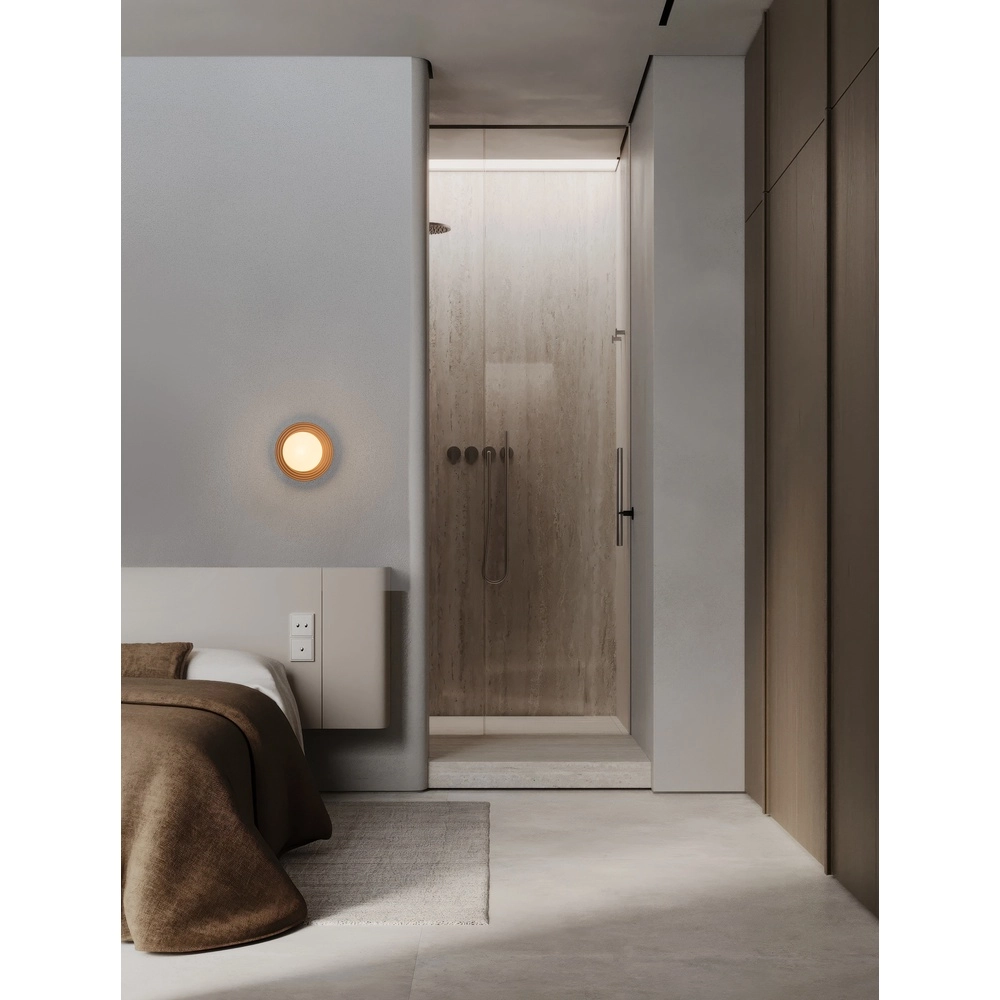 Applique murale Orbique brun moka Ø 22cm Lyora 5212017483874