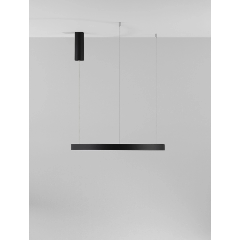 Suspension ronde Perrine noir Ø 60cm Lyora 5212017438416