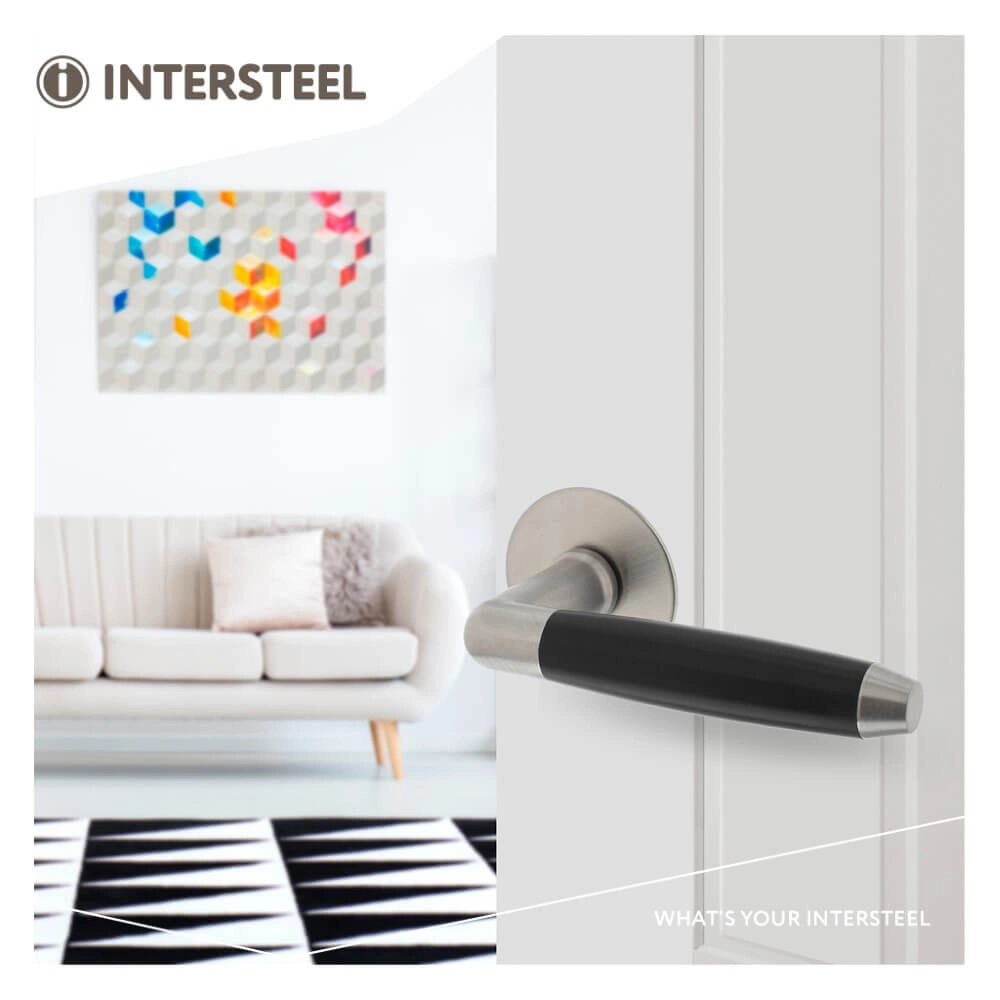 Poignée Combinatie Rosace autocollante en acier inoxydable Intersteel 8714186557020