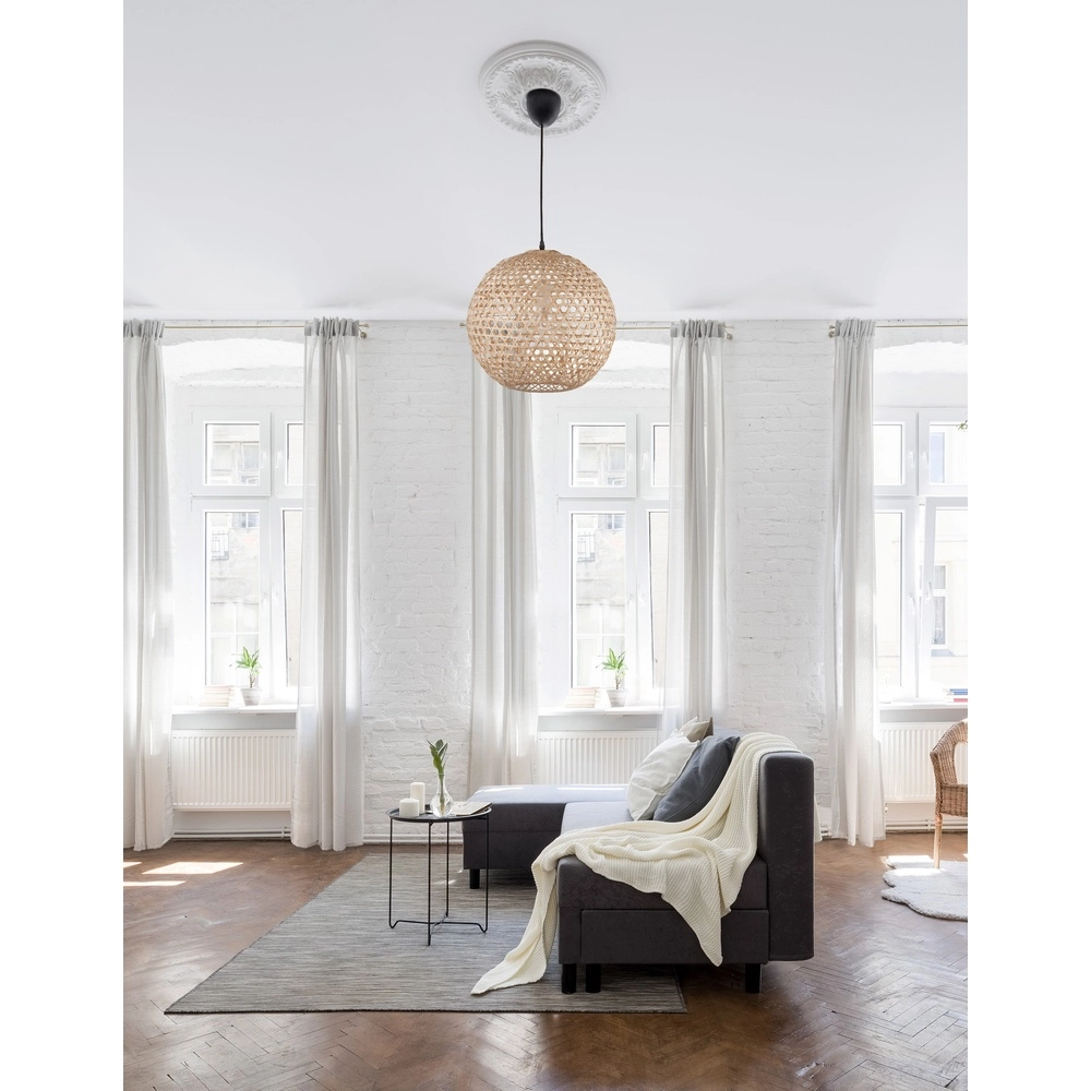 Suspension Melody boule en rotin Ø 40cm Lyora 5212017416629