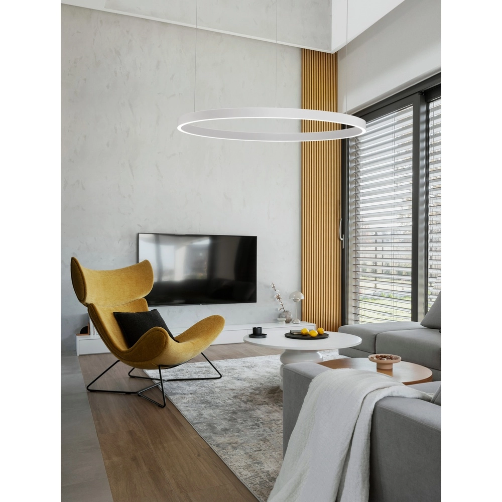 Suspension design Elowen blanc Ø 98cm Lyora 5212017439123