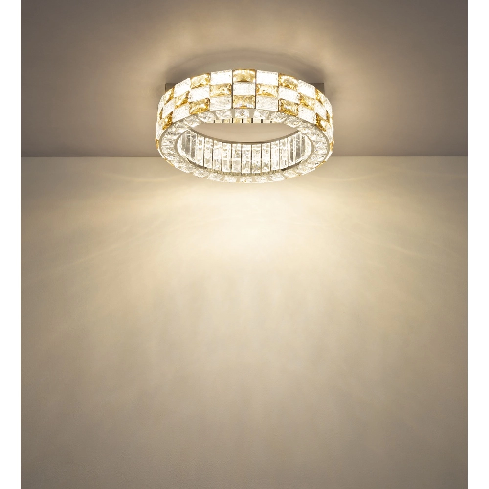 Lampe de plafond Lidia Ø chrome 40cm Globo 9007371580095