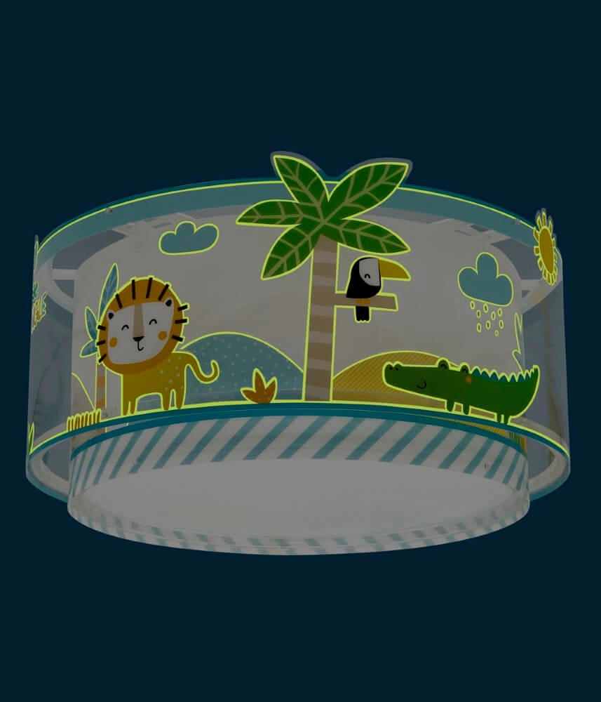 Plafonnier pour enfants Little Jungle Dalber 8420406761169