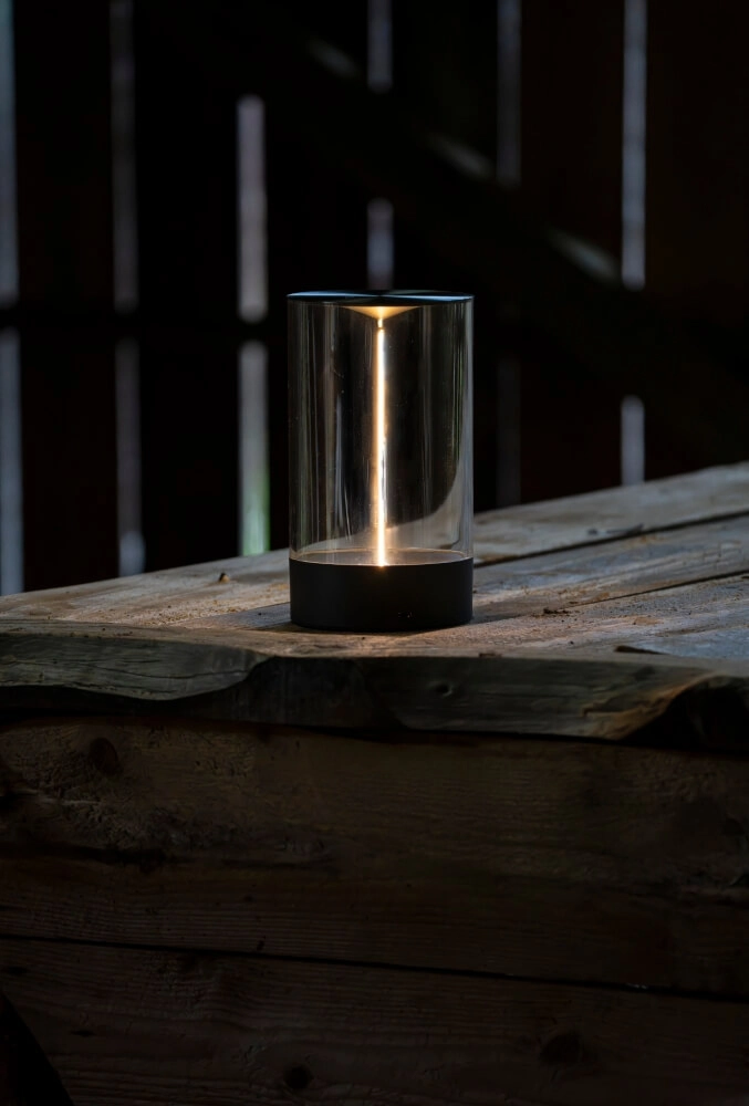 Lampe rechargeable Edison M anthracite KonstSmide 7318307848373