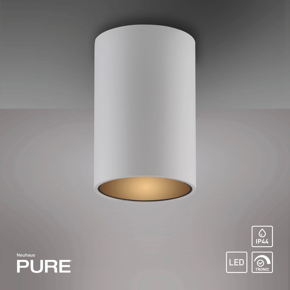 Emplacement monté en surface au plafond Pure Point Ø 6 cm - blanc Paul Neuhaus 4012248395660