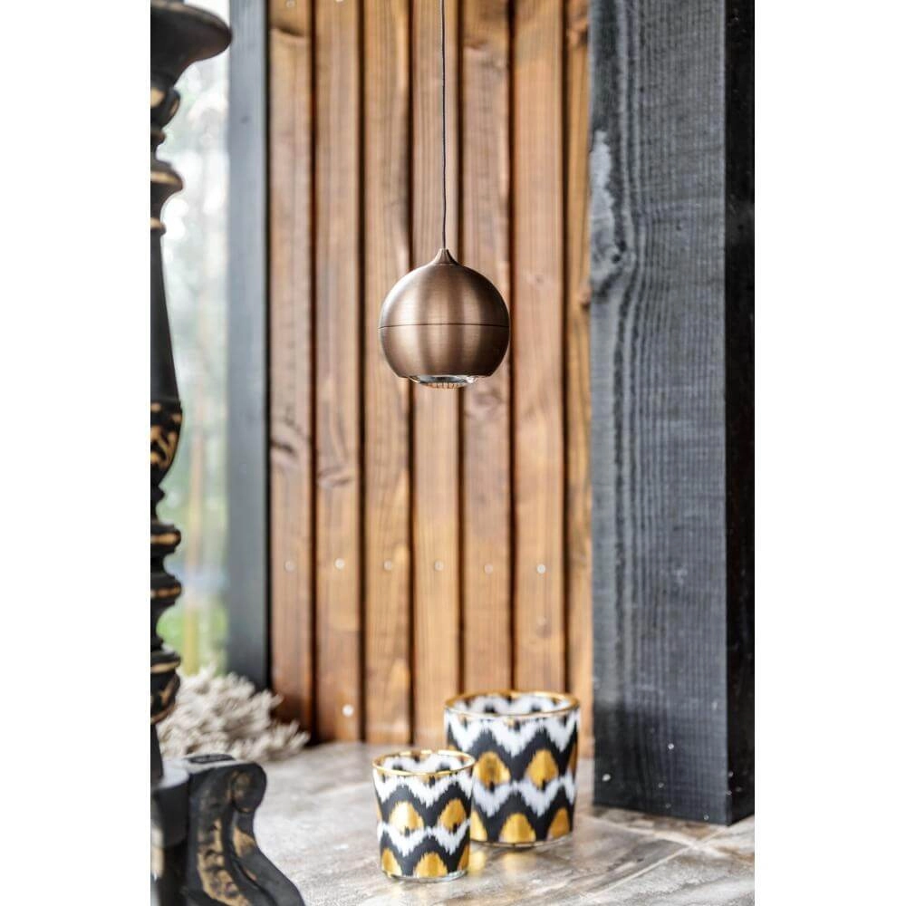 Ampoule de suspension Miami bronze Ø 10cm Artdelight 8720701102125