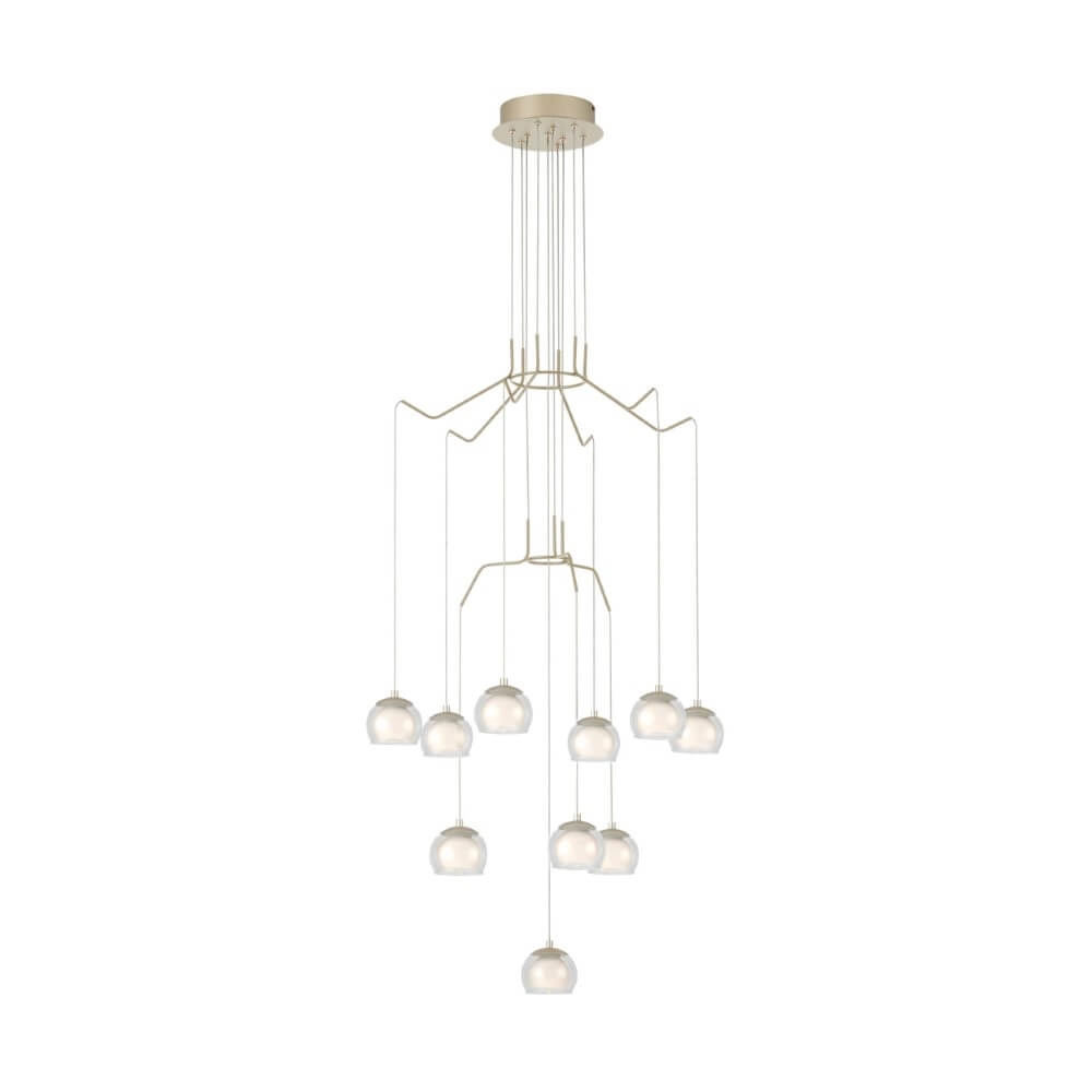 Lampe suspendue 10 lumières Rovigana