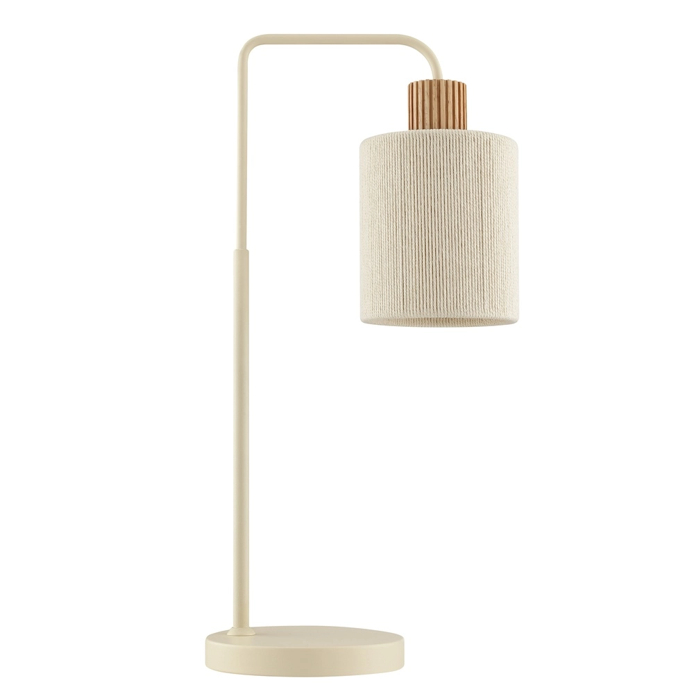 Lampe de table Arlo brun sable avec du bois Brilliant 4004353477065