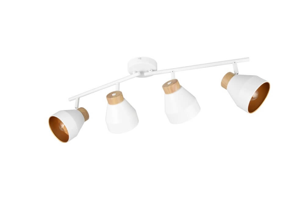 Plafonnier design 4 lumières Valentin blanc Trio 4017807637441