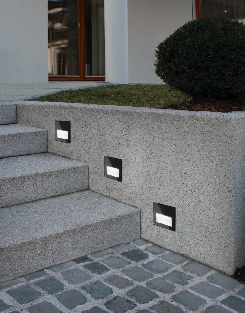 Lampe encastrée LED Aracena Square Spot noir Eglo 9002759995744