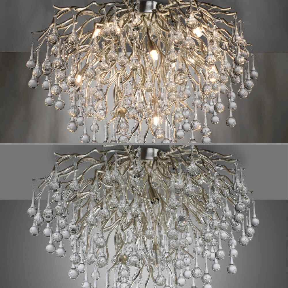 Lustre Icicle métal 50cm Paul Neuhaus 4012248352090