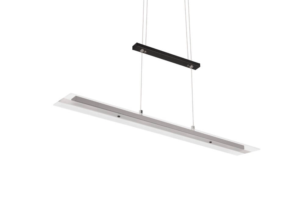 Lampe à suspension en verre Milos noir Trio 4017807588286