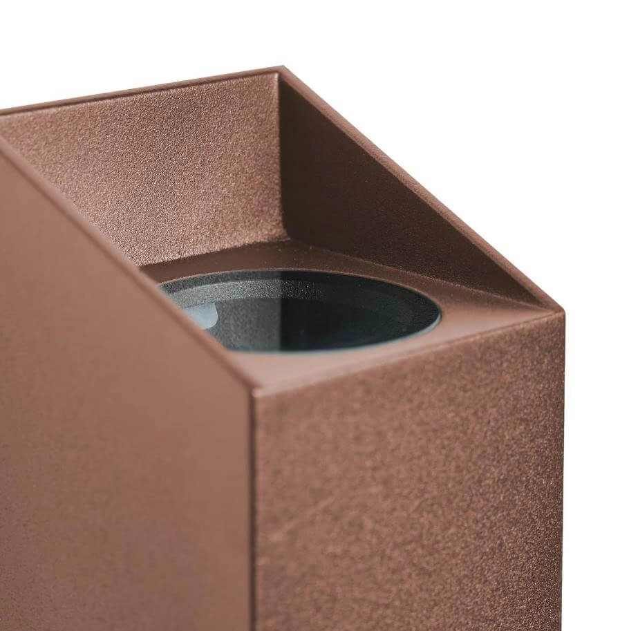 Lampe d'extérieur marron rouille Nico Square Nordlux 5704924010934