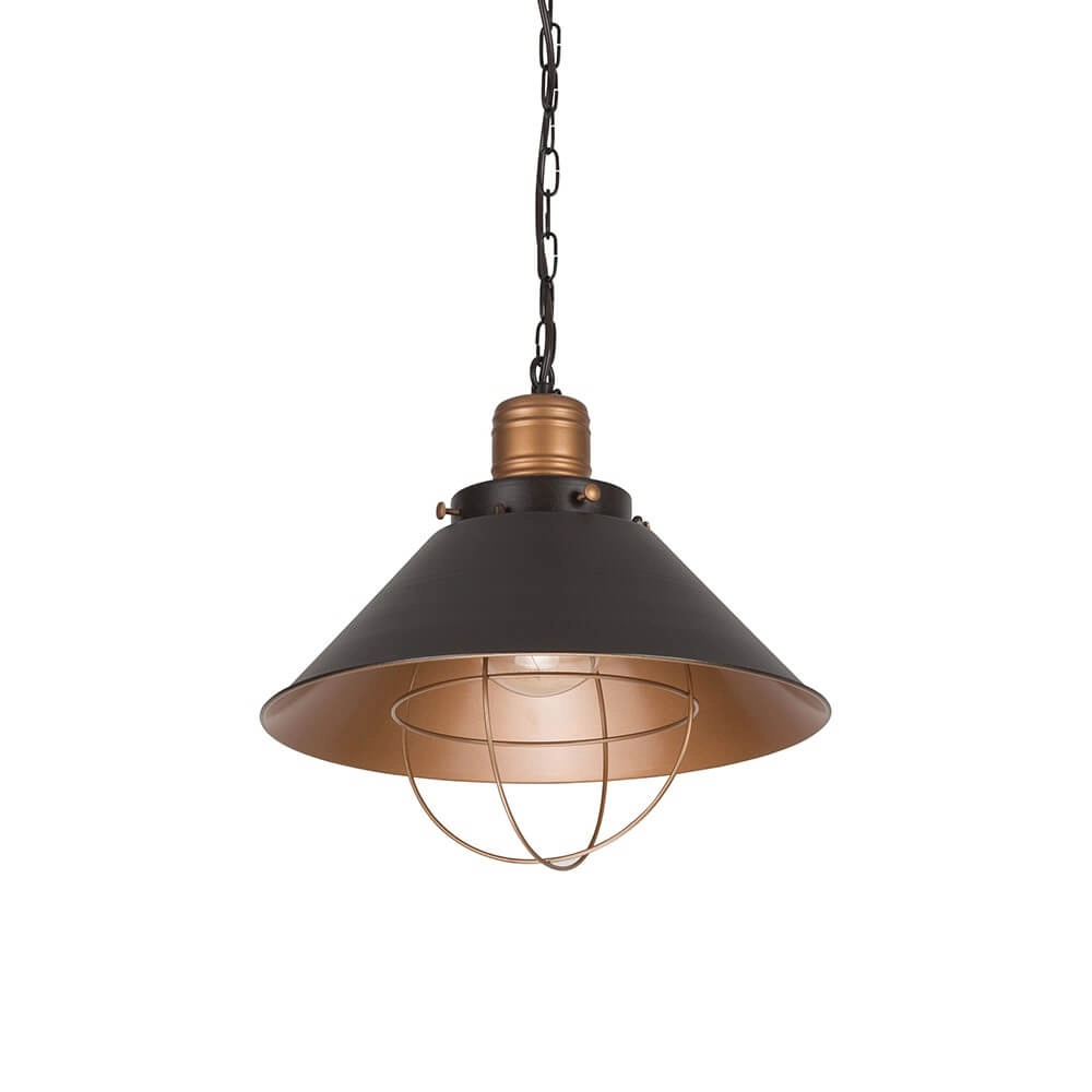 Lampe suspendue rurale Garret Ø 34 cm