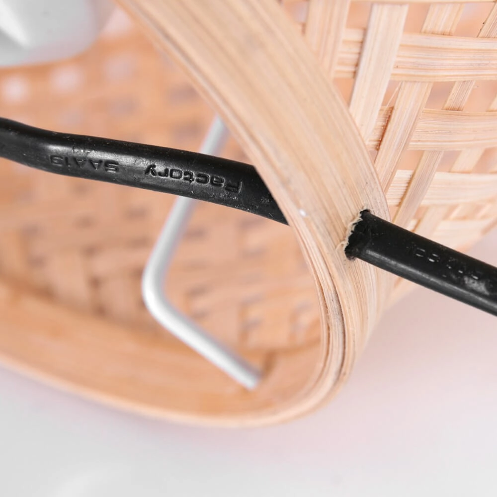 Lampe de table en bambou Maze Ø 30 cm Steinhauer 8712746147230