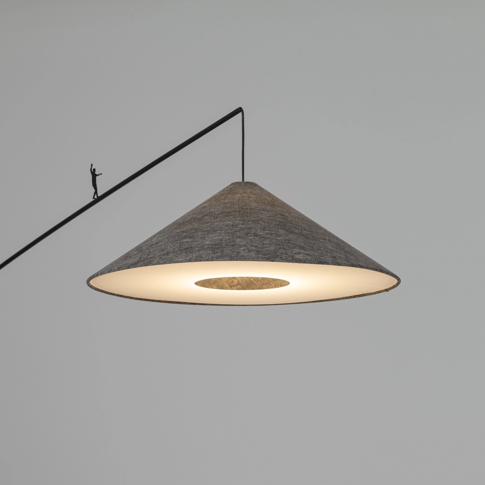 Lampe de pied Poise gris Ø 72cm Lyora 5903139117678