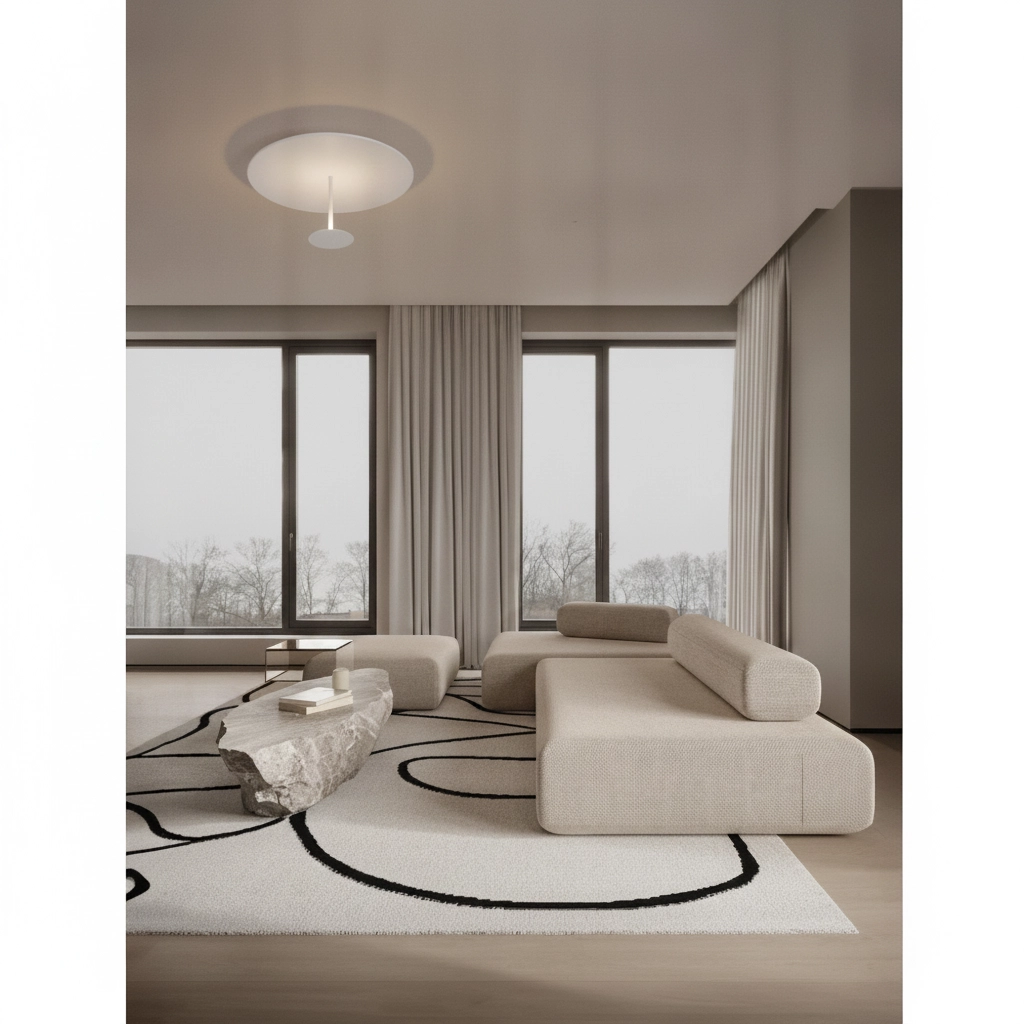 Plafonnier design Nima blanc Ø 45cm
