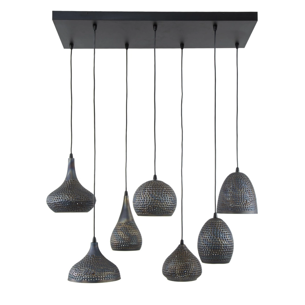 Lampe suspendue à trou Punch 7x E27 Lyora 8716803512818