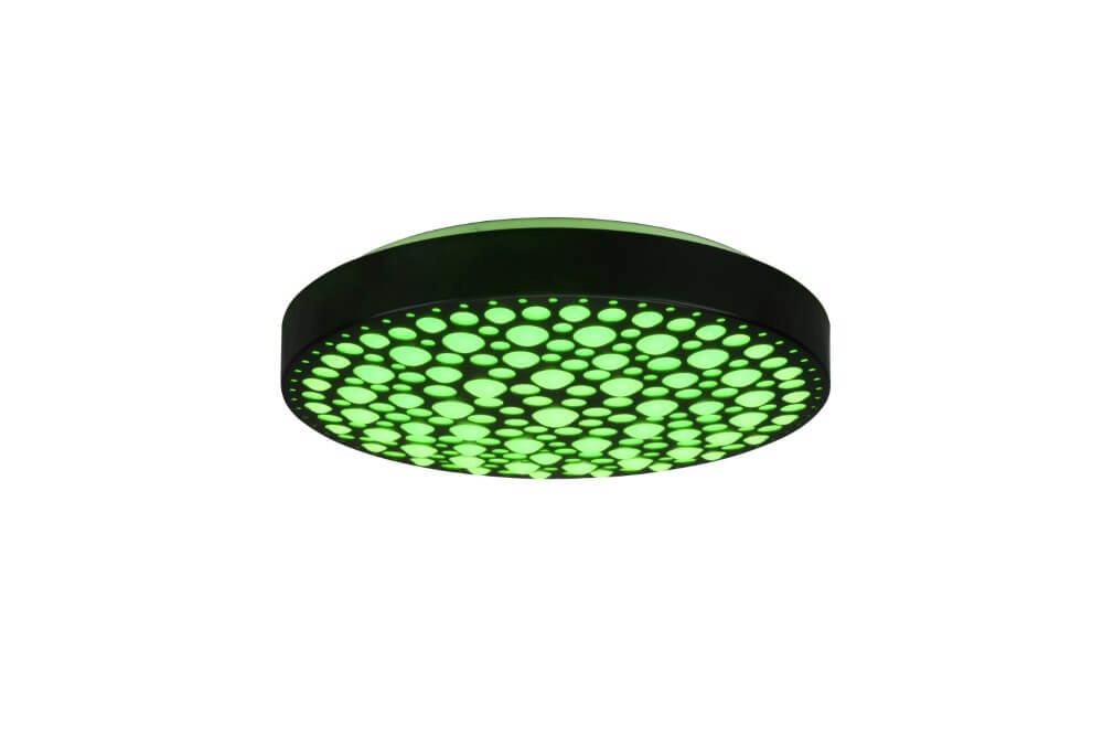 Plafonnier LED RVB Chizu Ø 40cm - noir Trio 4017807538328