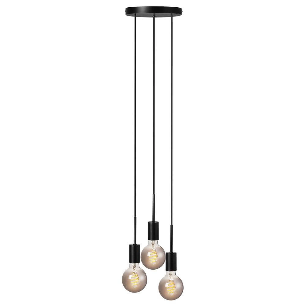 Suspension 3 lumières Paco noir Nordlux 5704924005237