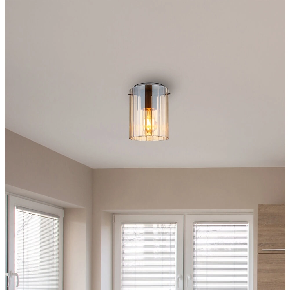 Plafonnier Tulivar Design Verre ambré Globo 9007371459667