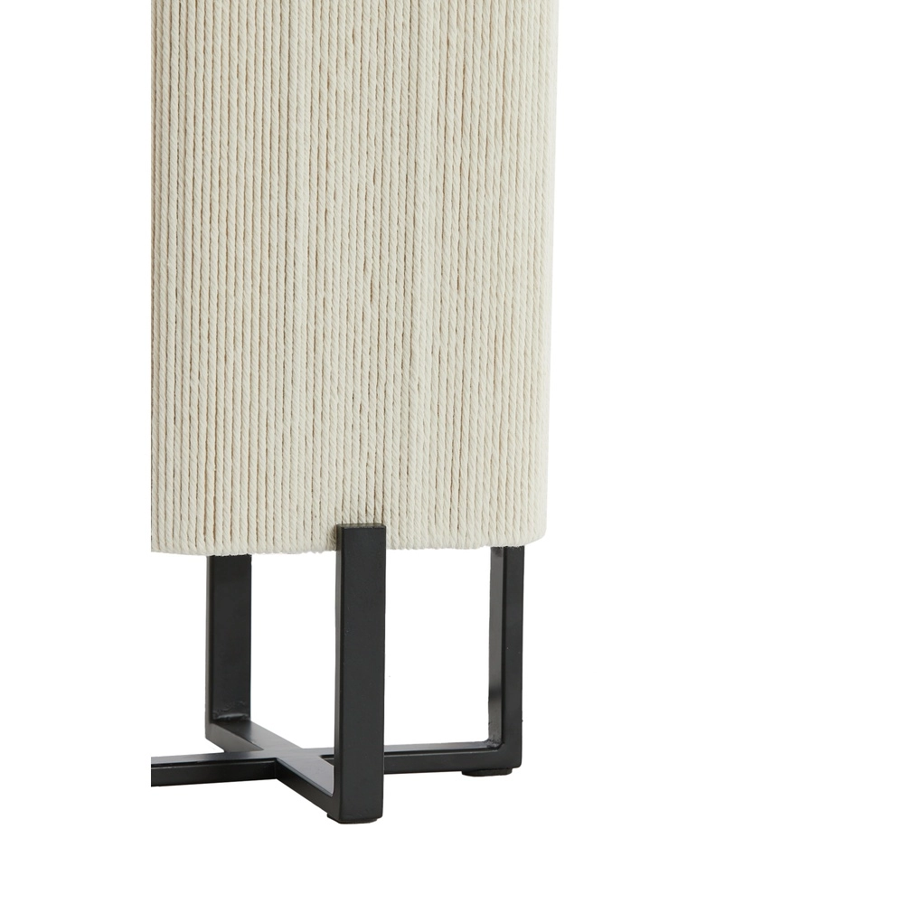 Lampe de table Wyn 39 cm - corde crème avec noir Light & Living 8717807792527