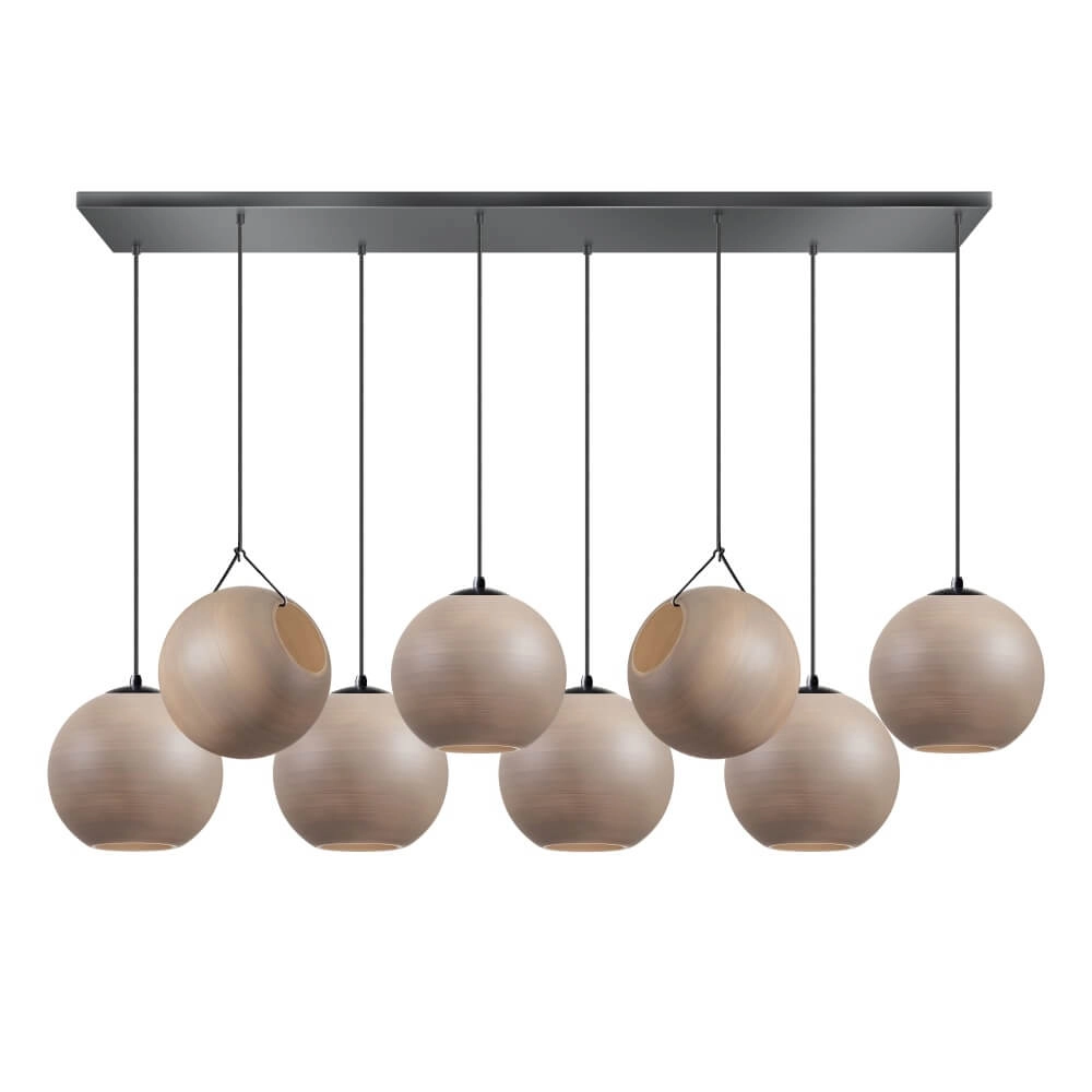 Suspension 8 lumières Orb Saturn Droit avec un effet unique ETH 8720195309659