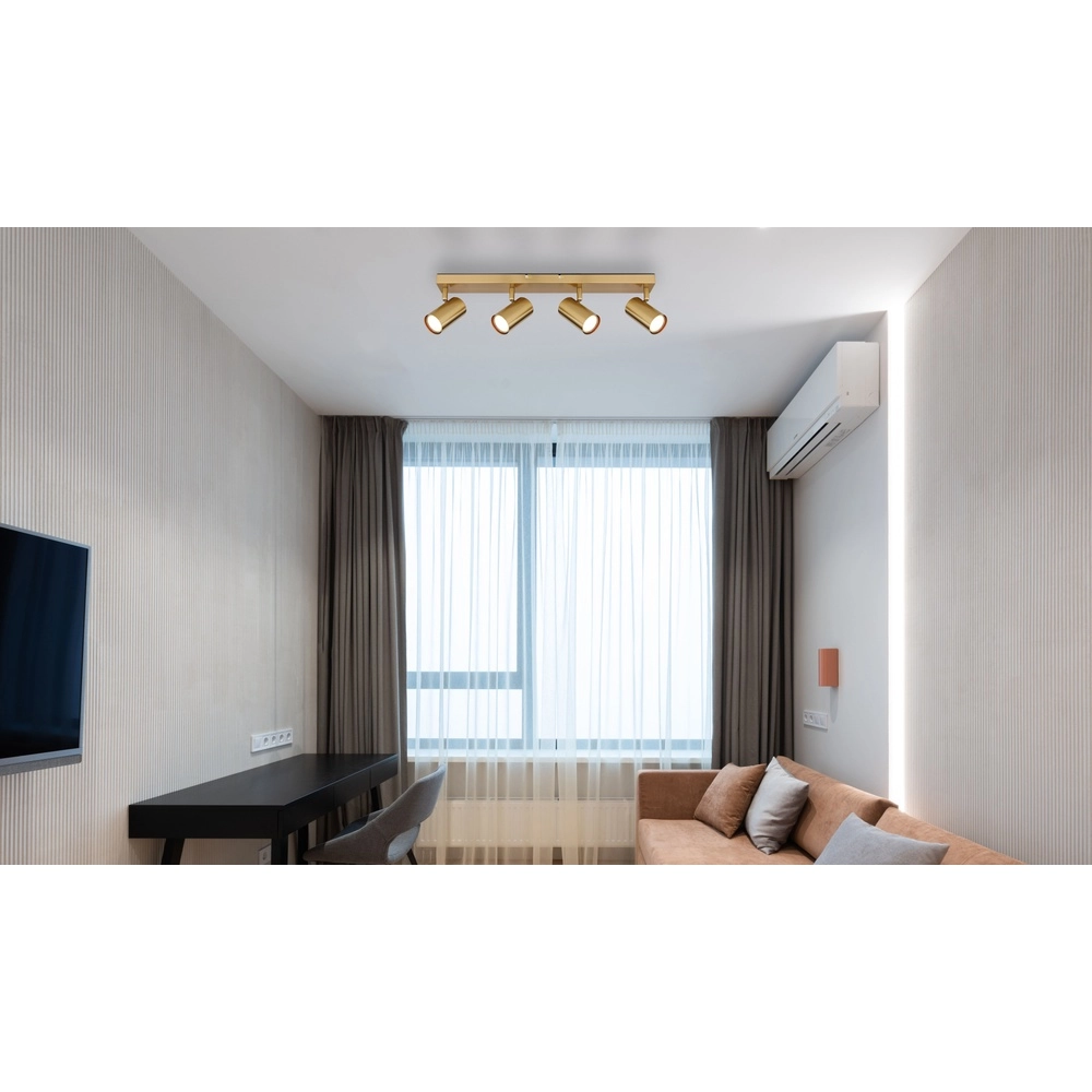 Lampe de plafond à 4 lumières Robby Or Globo 9007371446087