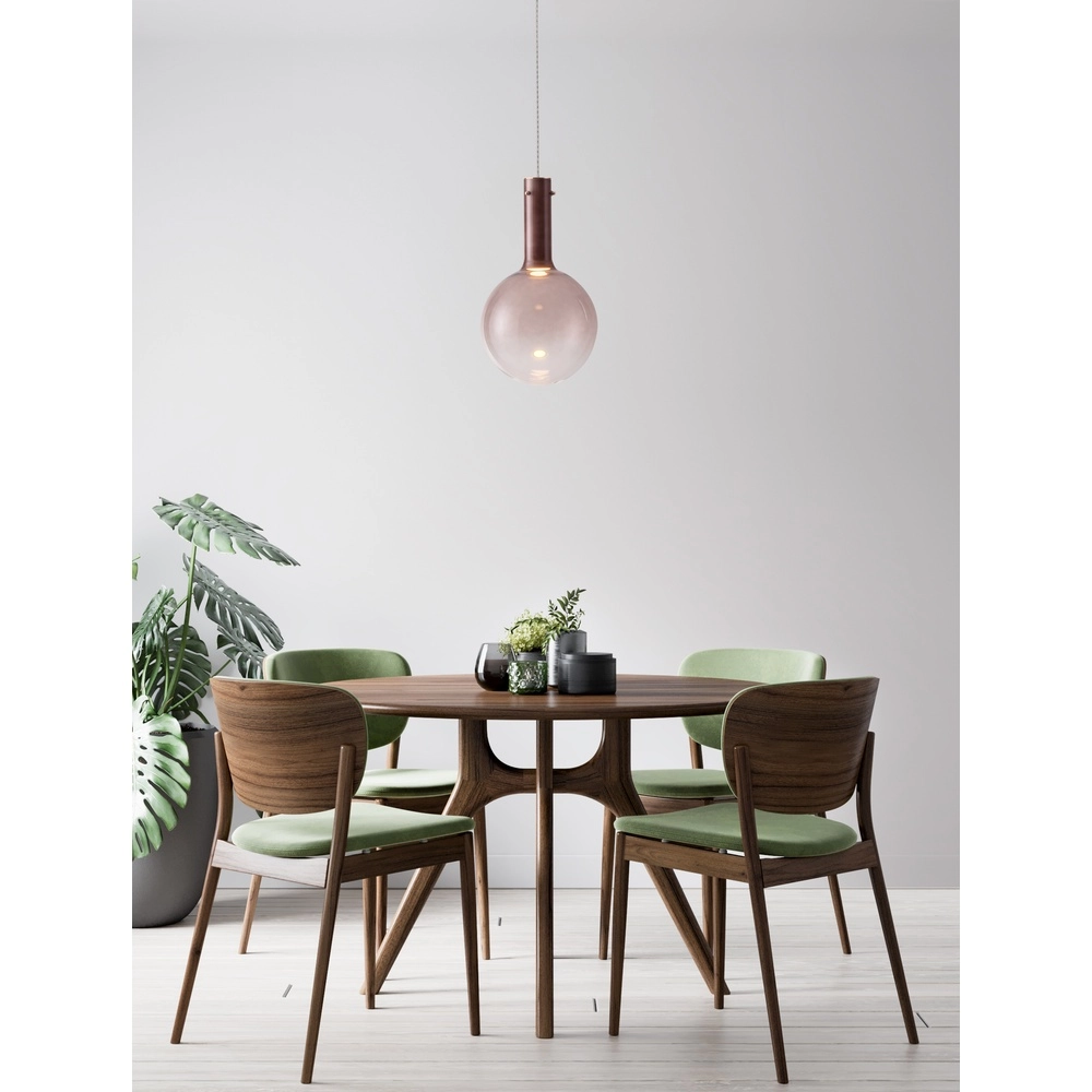 Suspension Nostos verre brun Lyora 5212017449047