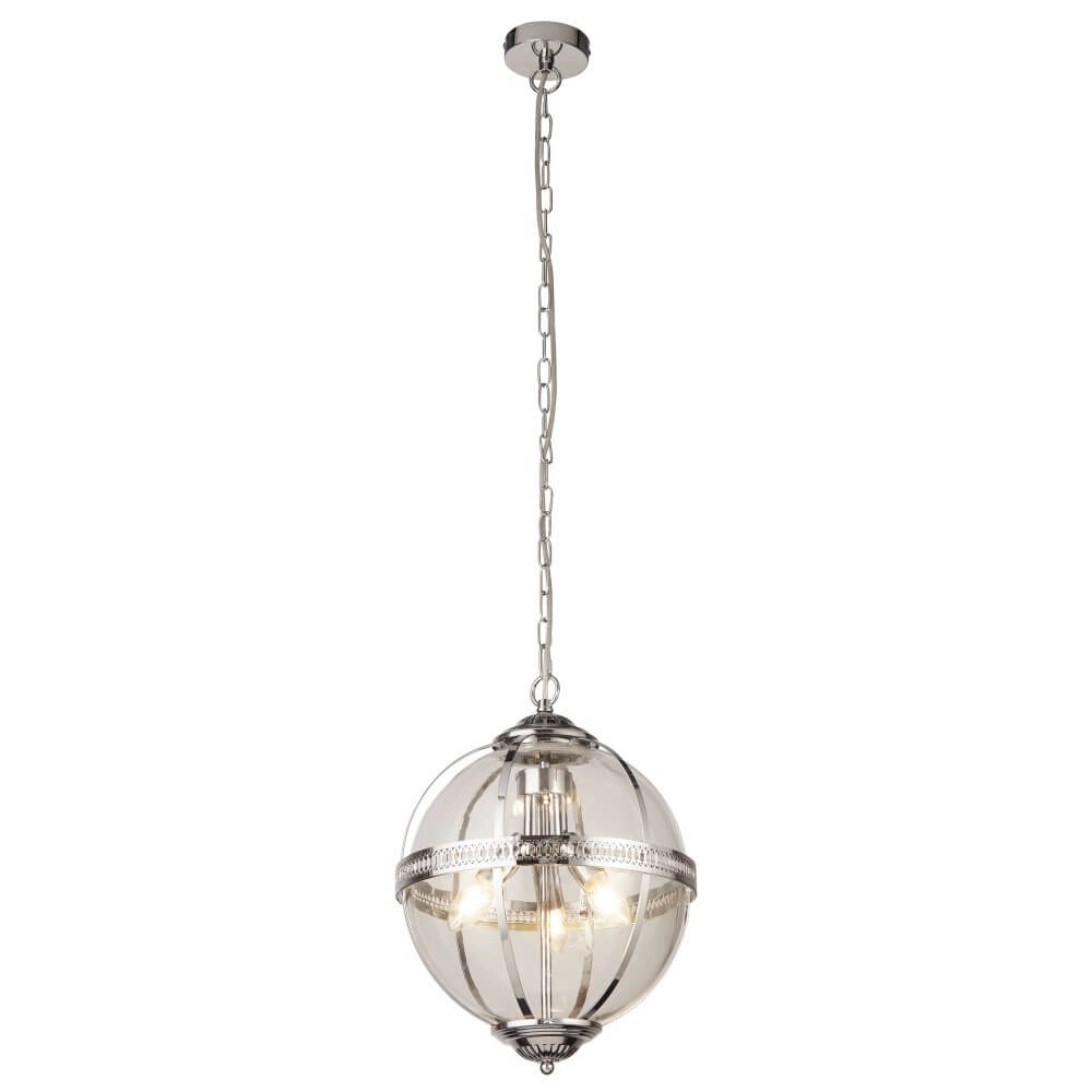 Lampe suspendue classique Coronet chrome Searchlight 5053423243061