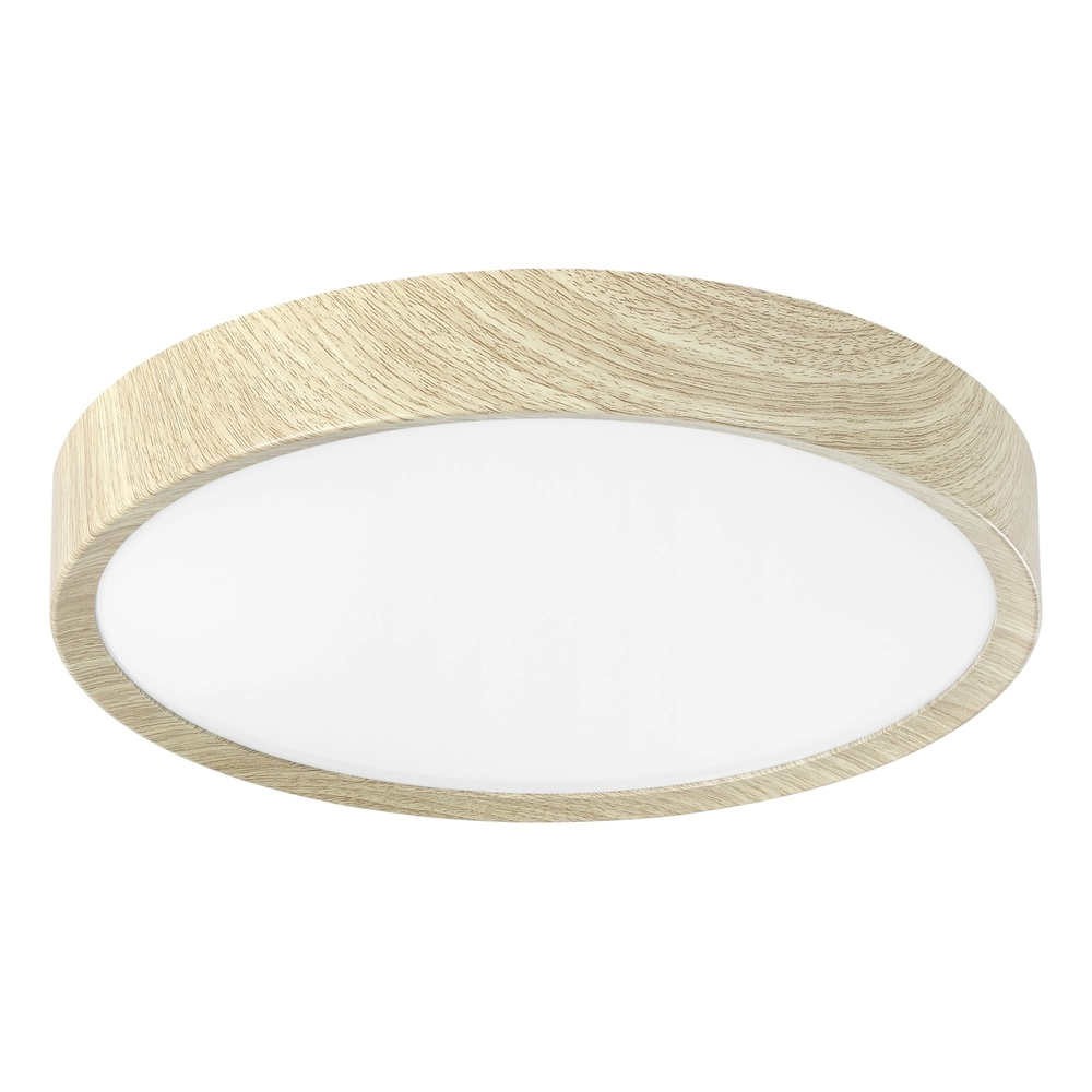 Lumière LED de plafond Musurita Aspect bois - Ø 34cm