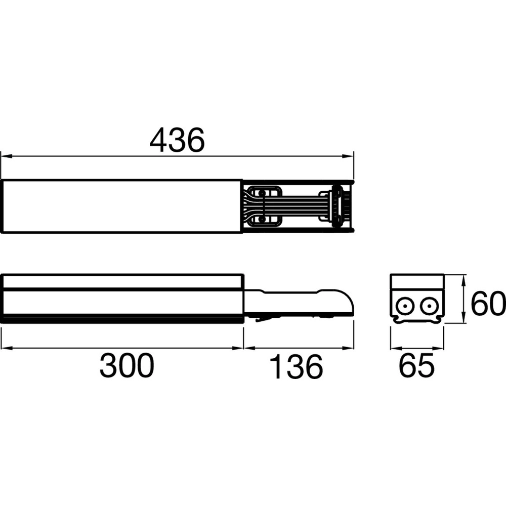 Boîtier Loop-through 7 broches Easylight pour système Easylight SLV 4024163305907