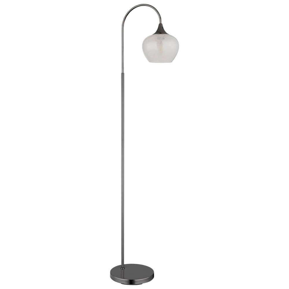 Lampadaire anthracite Maxy avec verre blanc simple Globo 9007371459186