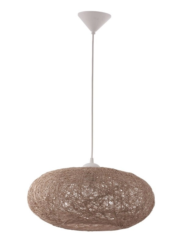 Lampe à suspension Campilo 45 cm blanc avec marron Eglo 9002759933746