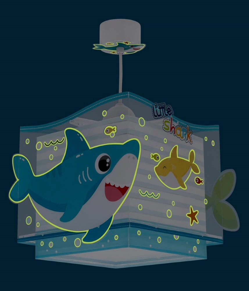 Lampe suspendue chambre d'enfant Little Shark Dalber 8420406634722
