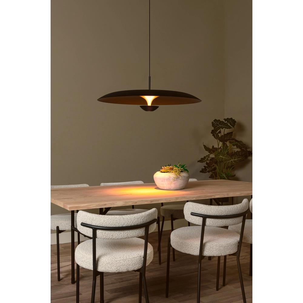 Lampe pendante de conception Kenneth noir Ø 80cm Premium by Lucide 5411212410450